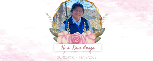 El pasado lunes falleció la Hermana Rosa Apaza 