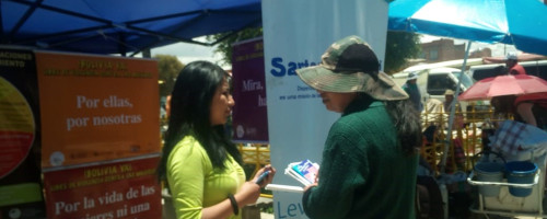 Participación en la feria de salud integral.