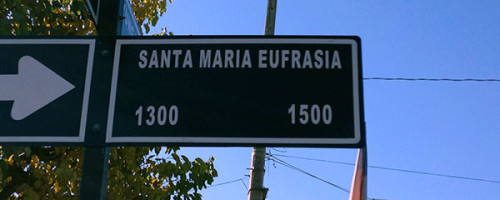 Santa María Eufrasia, su nombre presente en San Felipe.