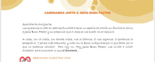 CAMINAMOS JUNTO A JESÚS BUEN PASTOR