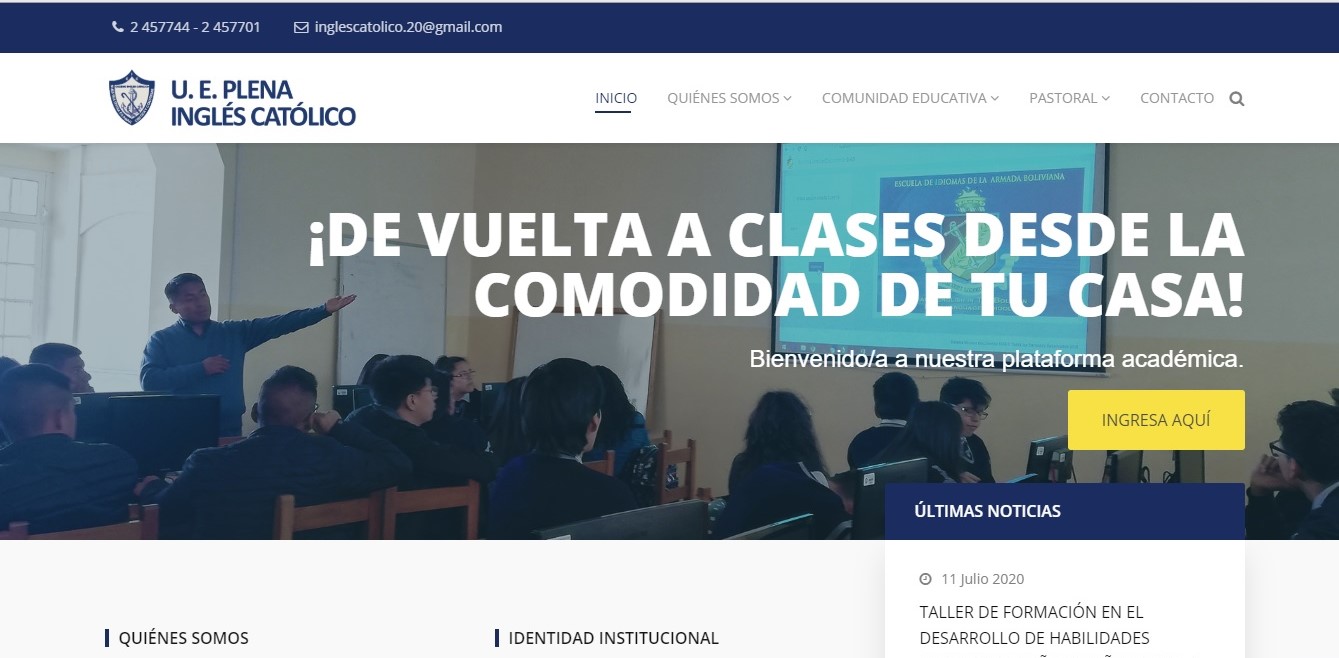 01 COLEGIO INGLÉS CATÓLICO NOTA DE PRENSA PAGINA WEB