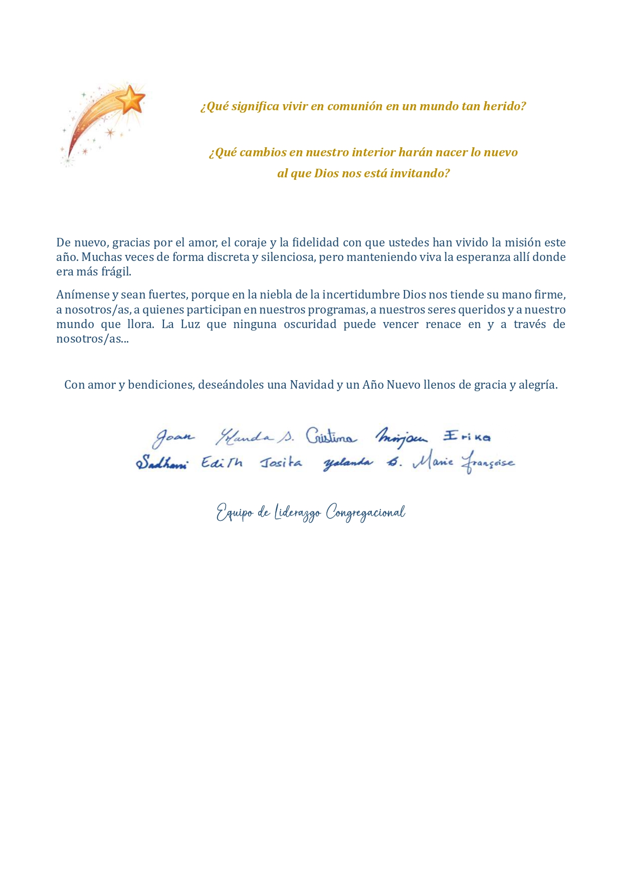 2025 CLT Christmas Message es 1 page 0002